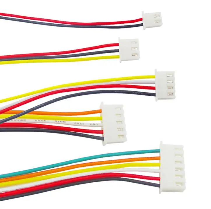 JST разъем XH 2,54 мм Шаг жгут проводов кабель с разъемами Molex разъема Мужской Женский Разъем Индивидуальные цвет провода/длина 26AWG (273236251)