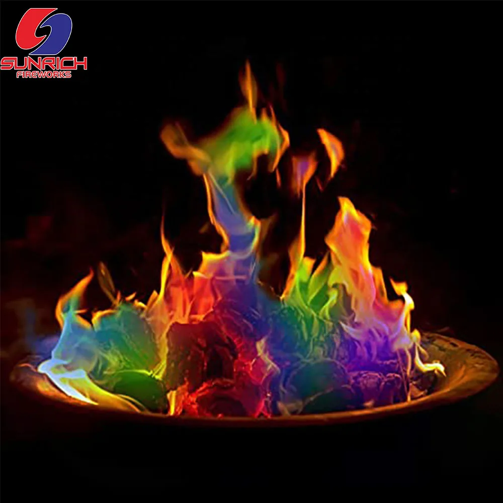 
Magic flame colorful art mystical for camping party non-fireworks material fireplace magical fire powder made in china 