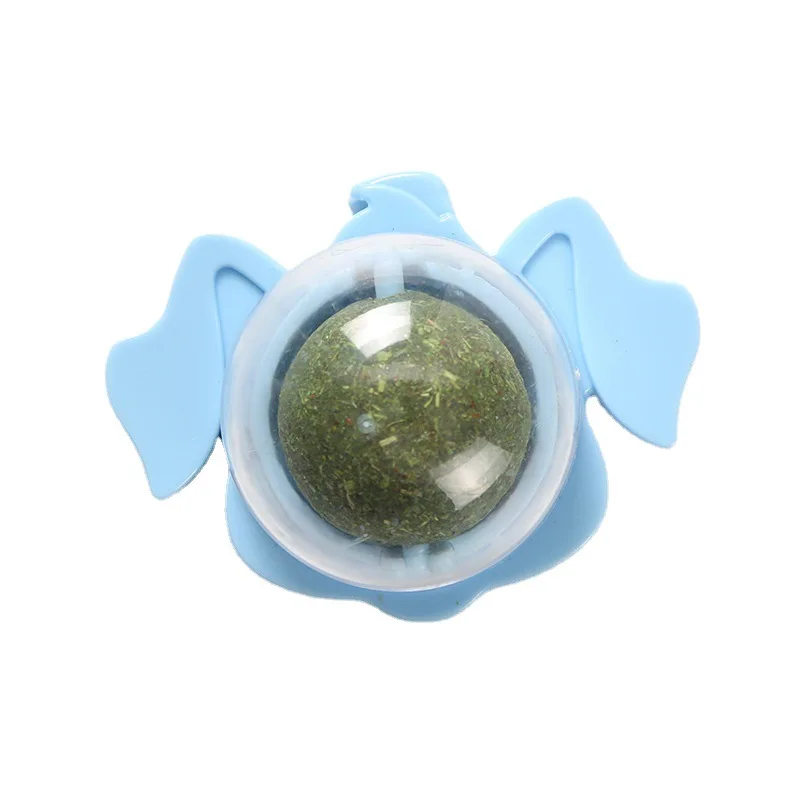 Turtle And Eagle Style Rotating Catnip Ball Molars Teeth Cleaning Treat Ball Interactive Cat Chew Toys