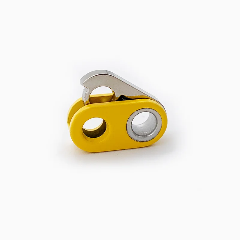 
Custom color Fashion Drawstring Elastic Rope End Spring Lock Metal Cord Stopper 