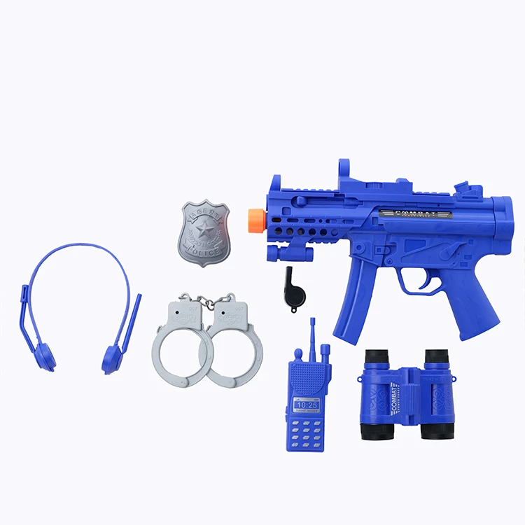2021 police style model army cheap kit set boy COS hand grab toy traffic police children show suit prop gun