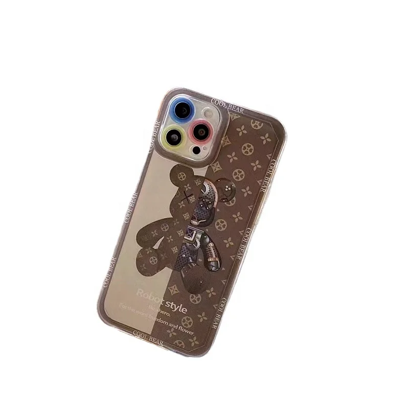 Однотонный дизайнерский брендовый прозрачный чехол карамельного цвета galaxy роскошные аксессуары для iphone pro защитный чехол для телефона