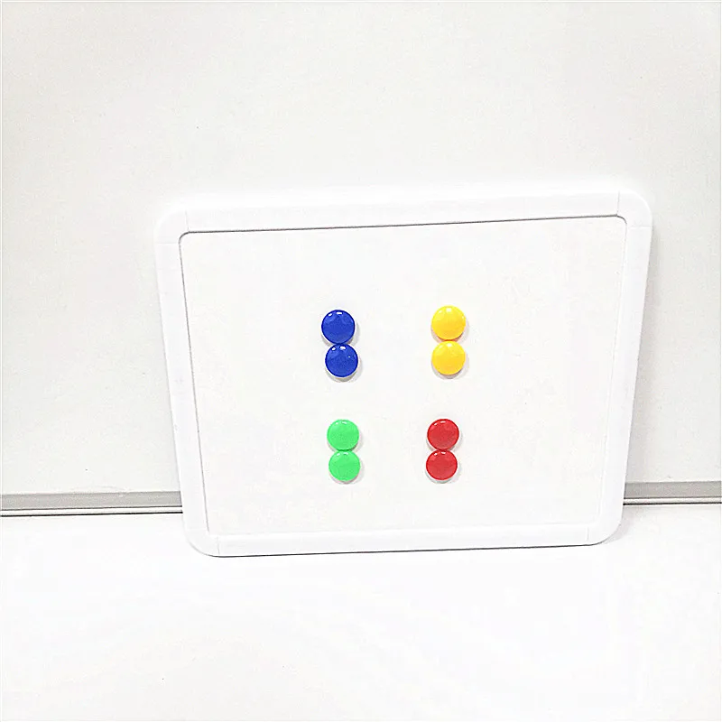 8 Pieces  Disc Magnet Office School Supplies  Colorful  White Board Magnet Plastic Coated fridge magnet customised