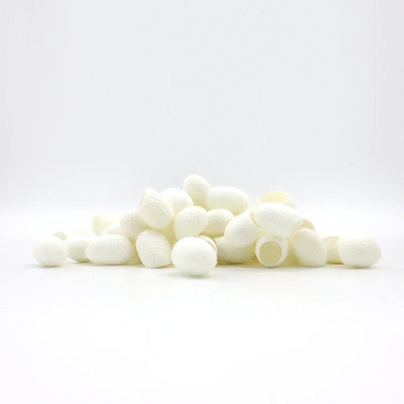 100% Pure Skin Care Natural Raw Cocoon Silk Luxury Mulberry Silk Fabric Cocoon