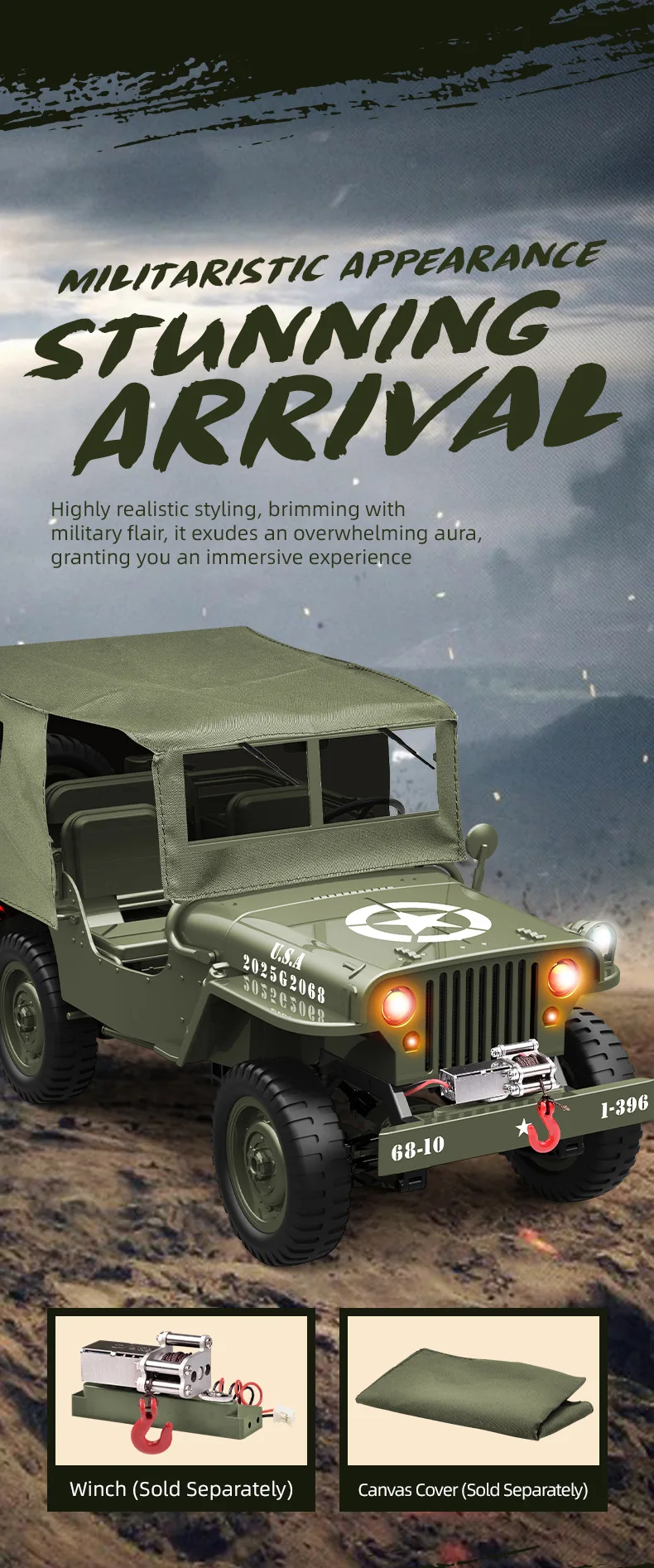 Wholesale kids simulation all terrain rough vehicle 1/10 2.4g radio control 60m rc buggy transportation truck
