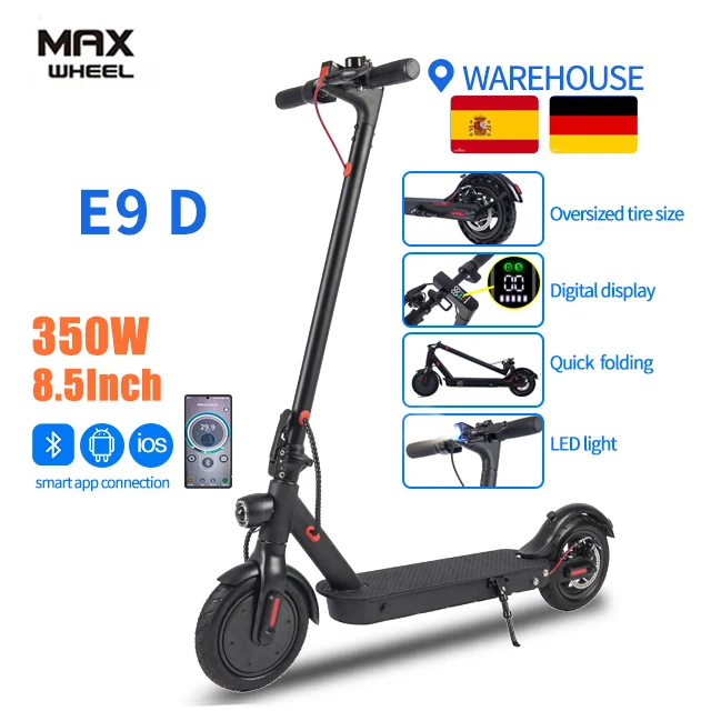 Folding Adult Electric Scooter china factory 2024 Products 8.5 Inch Black Electronic Unisex Aluminum Alloy 36V