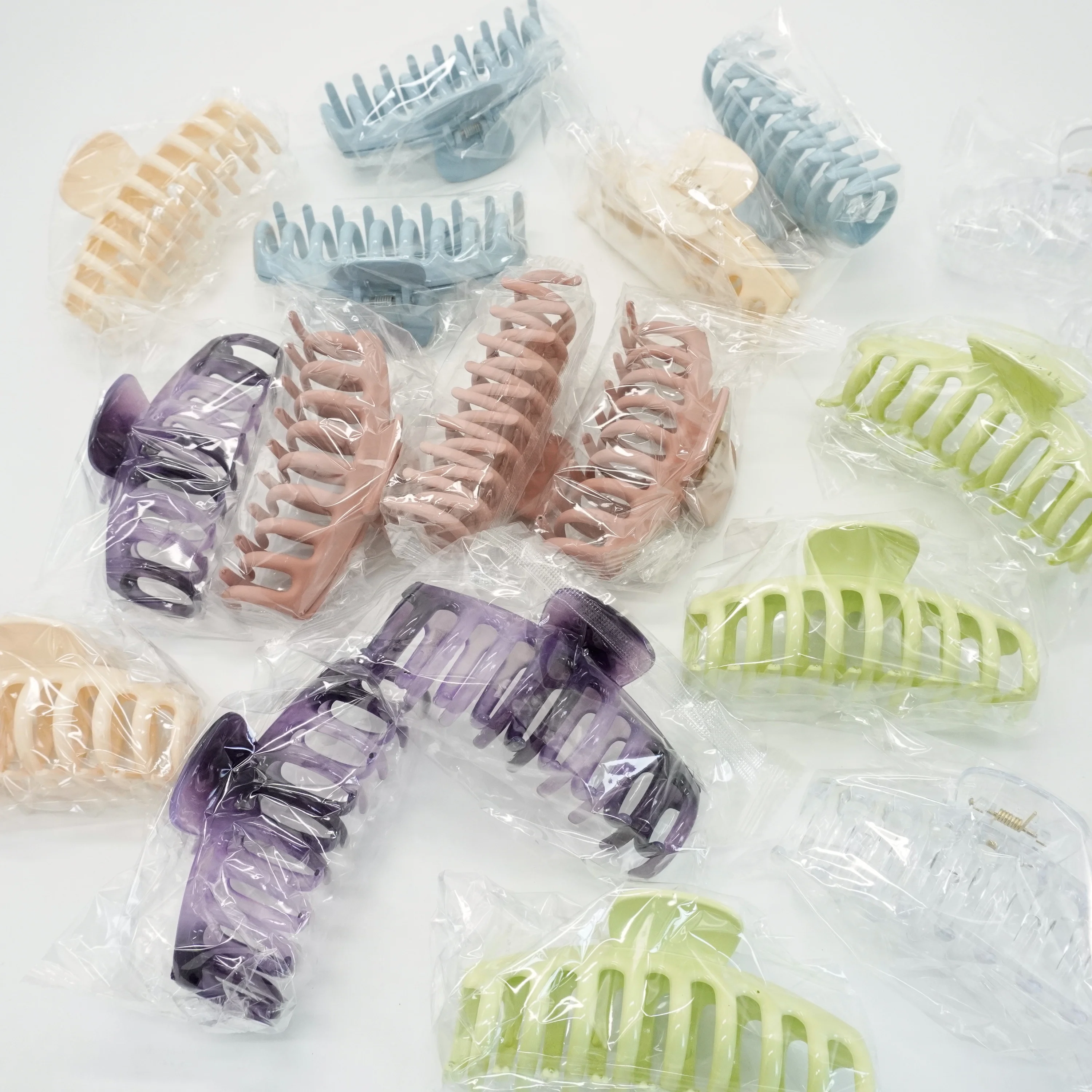 11cm Large Korean Hairgrips Frosted Banana Hair Clips Plastic claw clips Nonslip hair clamp Hair Claw Clips Women Matte