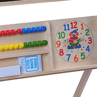 Kids Toys Multifunctional Educational Toys 2 in 1 Wooden Double Face Chalkboard Toy