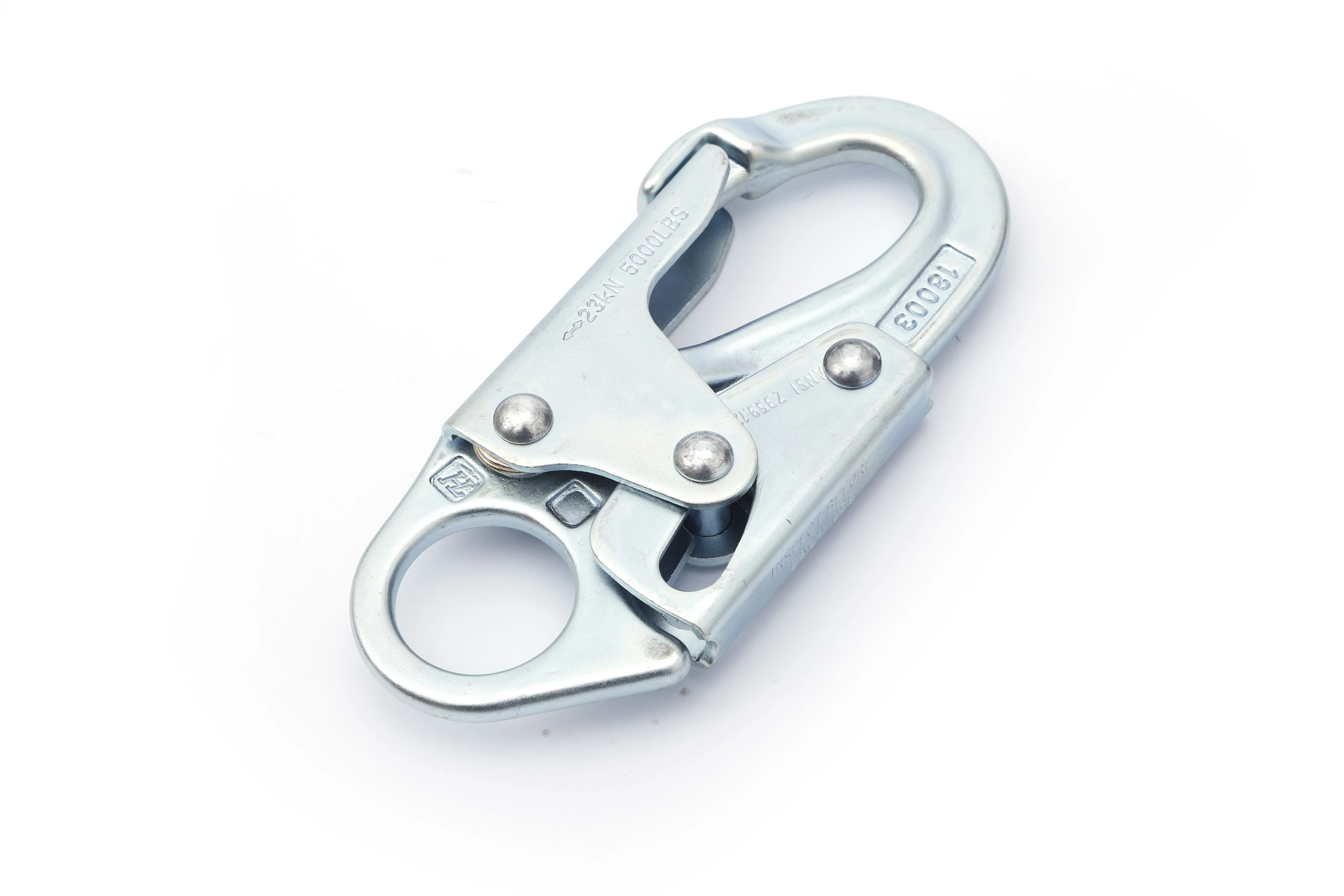 18003 Professional Carabiner Forged Steel Rope Spring Hook High Quality  Large Heavy Duty Snaphooks