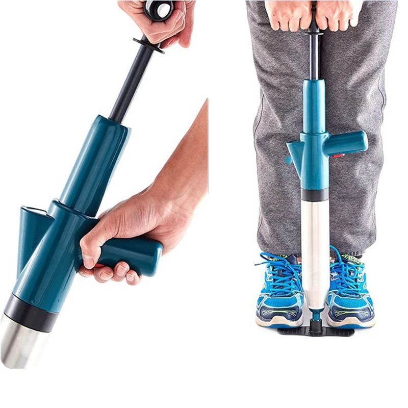2024 Hot Sale Cleaning Gadget Factory Direct Home ABS Blue Pipe Dredging Device Sink Sewer Drain Blaster Toilet Plunger Gun
