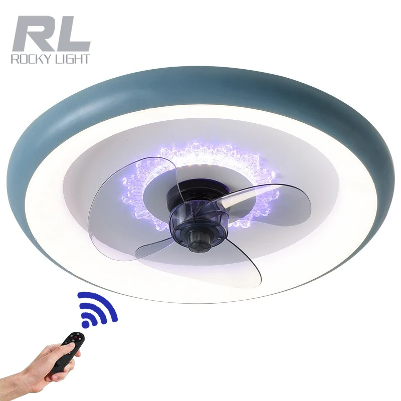 Современный и простой 80 Вт 100 Вт 122 Вт 142 Вт железо + акрил + Поликарбонат сырье светодиодный вентилятор с дистанционным управлением потолочный вентилятор с подсветкой