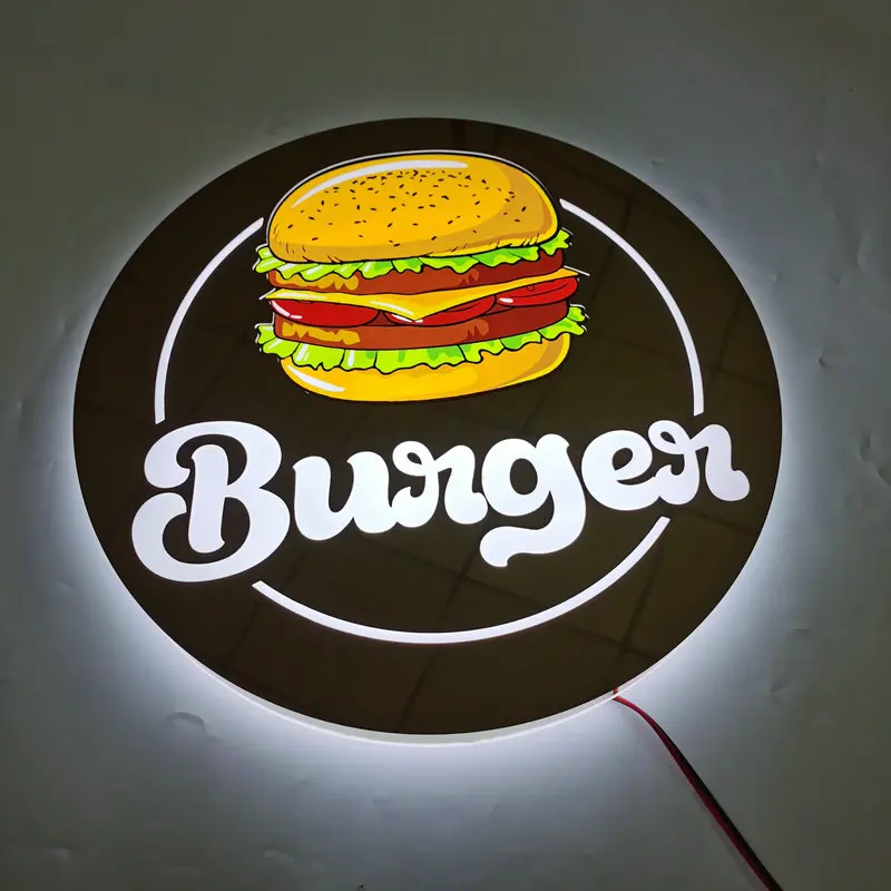 Custom 3D LED sign stainless steel channel letters light glowing shop signage cafe Illuminated lighting Signs