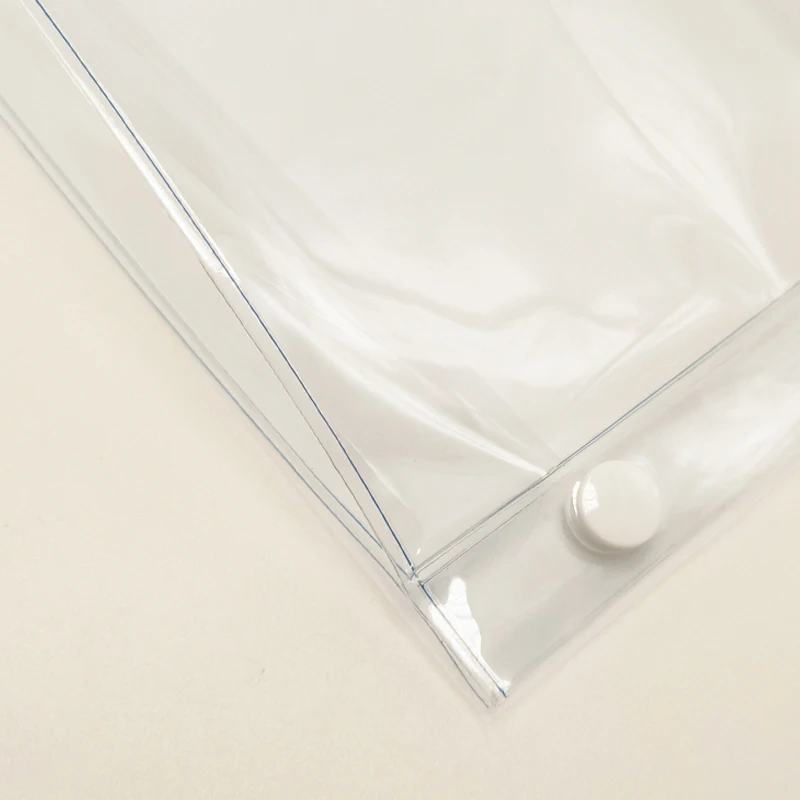 PVC Gift Packing Bag Wash Cosmetic Makeup Pouch Kids Candy Gift Bag with Button Transparent Clear Cute Colorful Neon Travel Hasp