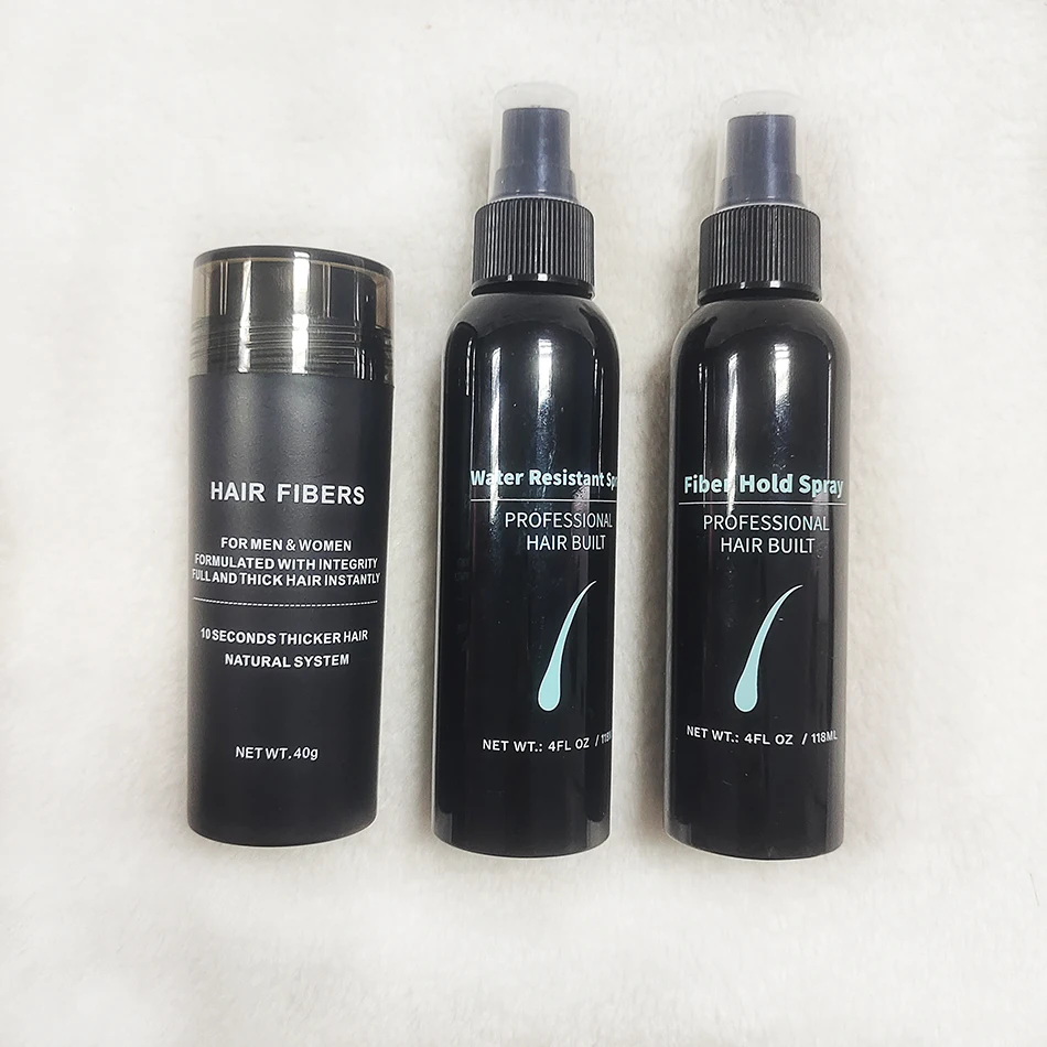 Hair Fiber Spray Powder 25-100g Spray Keratin Hair Loss Treatment Factory Directly Price Real Human Hair Building Fiber