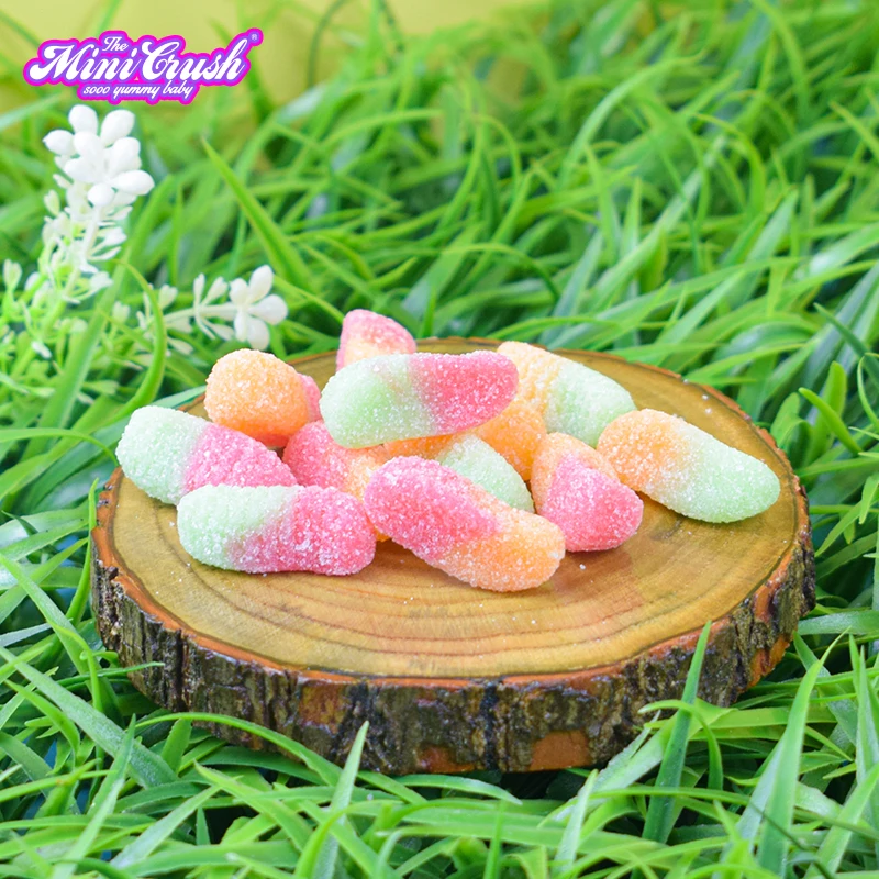 MINICRUSH CANDY super Sour Candy Extra sour worms gummy candy bulk