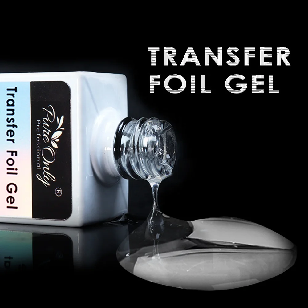 Nail Supplies Gel Nail Art Uv Gel Easily Apply Transfer Foil Uv Led Foil Glue Nail Foil Gel