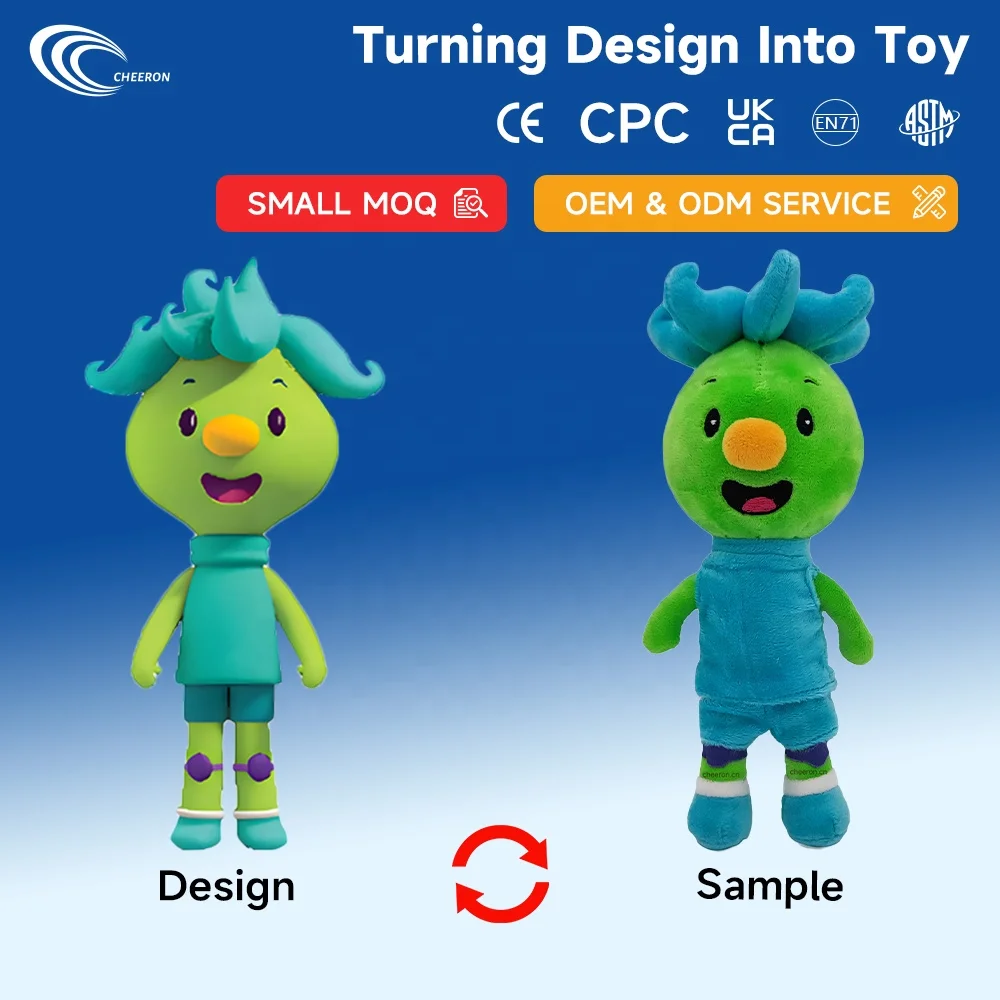 Manufacturer OEM Good Quality Custom Made Plushie Stuffed Soft Animal Doll Plush Toys for Promotional Gifts