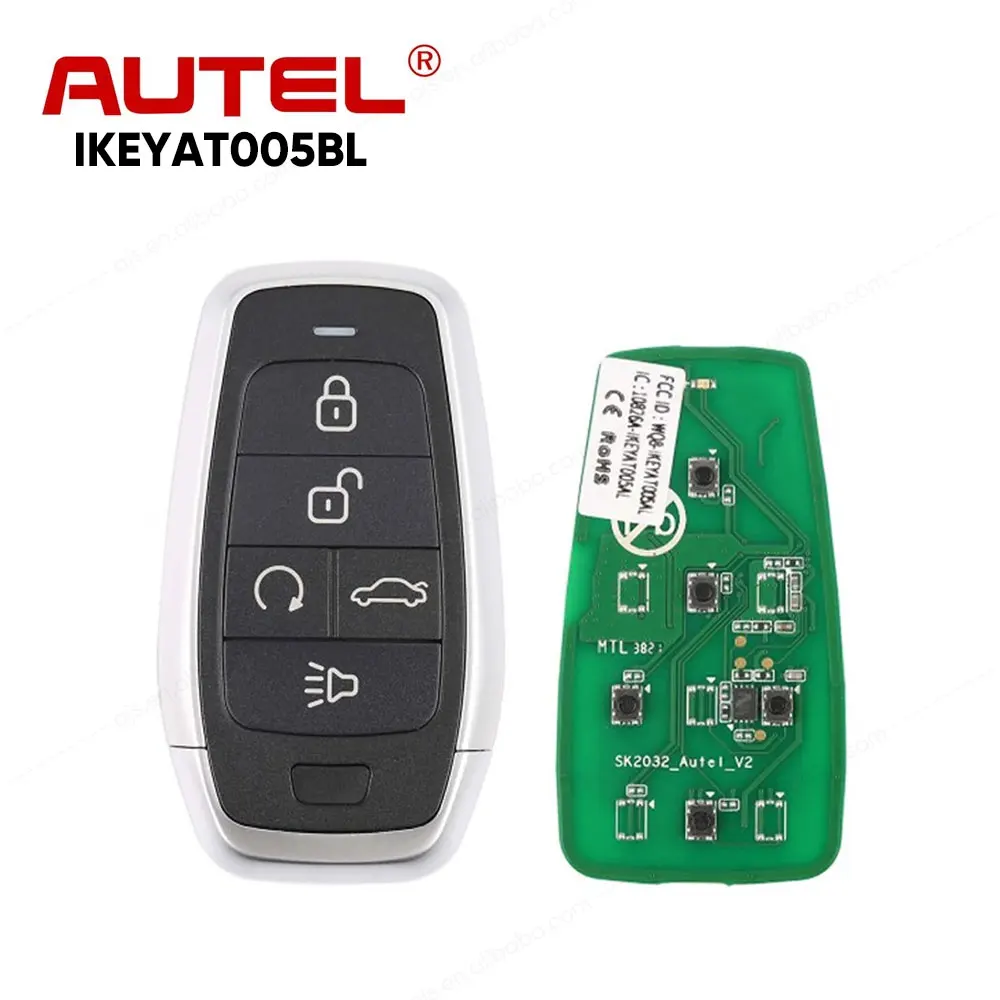 Autel IKEYAT005BL IKEY 5 Buttons Smart Universal Key Used with Altra Car Key Programmer OBD2 Scanner KM100 IM508S IM608 PRO