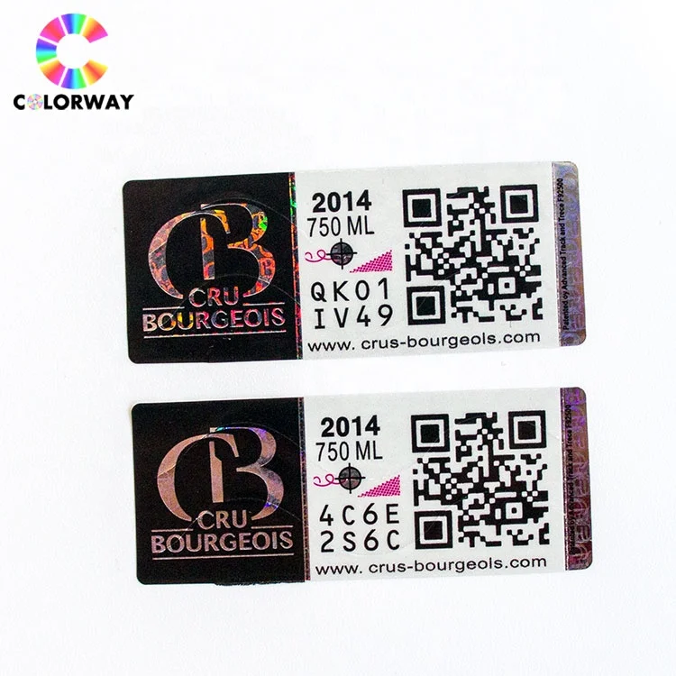  Новая модная печать на картах для купона QR-кода наклейка