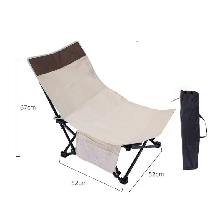 Hot Sell Lounge Folding Chair Outdoor Metal Frame Chair Oxford Cloth Outdoor Camping Fishing Chair With Adjustable Back