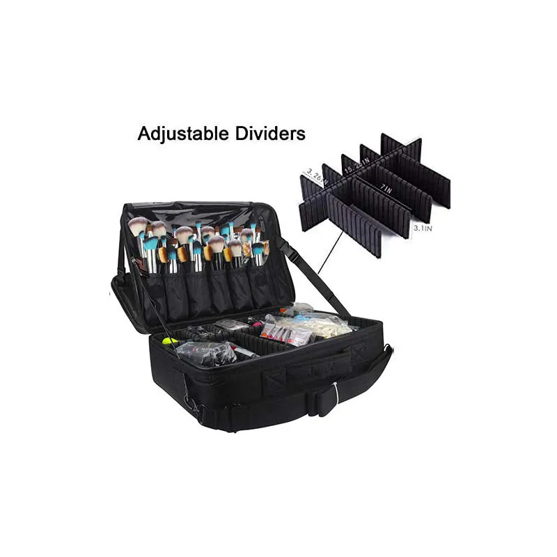  Cosmetic bag cosmetic organizer makeup case for beauty artists