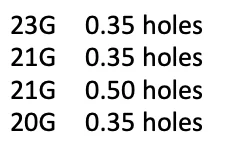 23G/ 21G / 20G Ophthalmic Irrigation/Aspiration Handpiece Ophthalmic Instrument