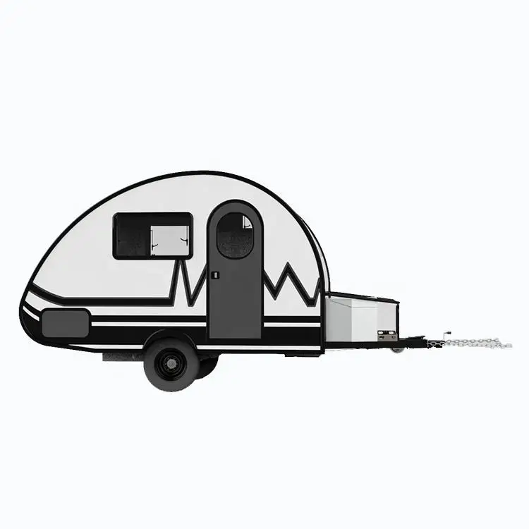 Guangtai 2023 New Off-Road mini Teardrop Camper Manufacturer teardrop movie trailer