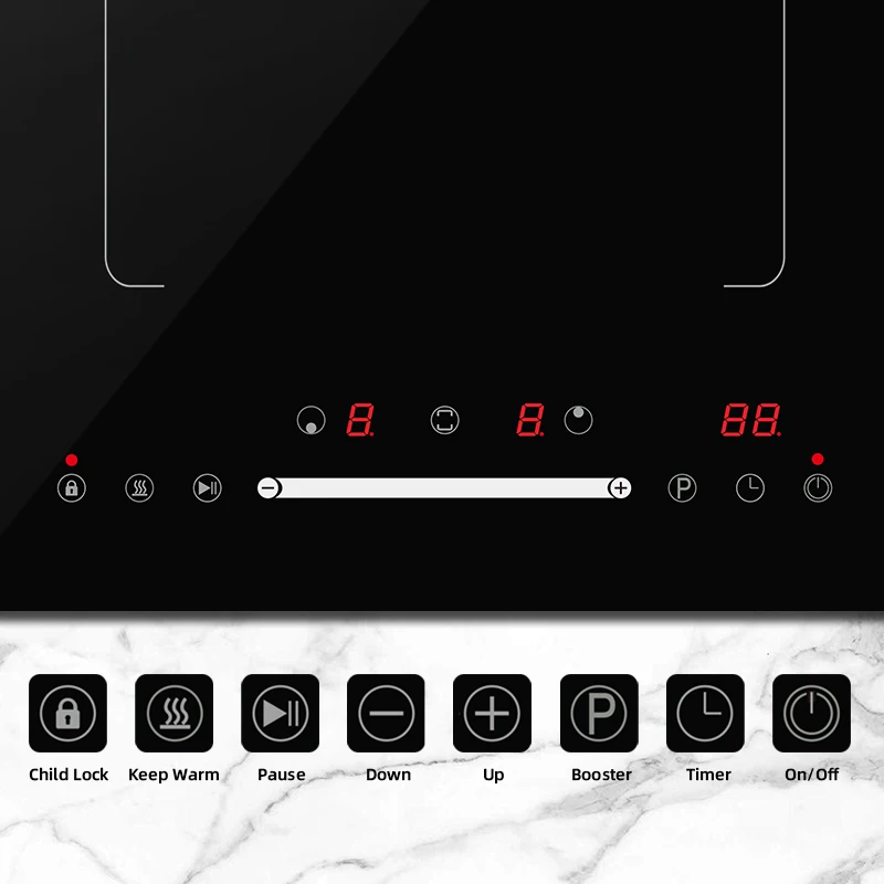 Kitchen Application Built In Induction Cooktop Multi-function 2 Burner Household Induction Cooker