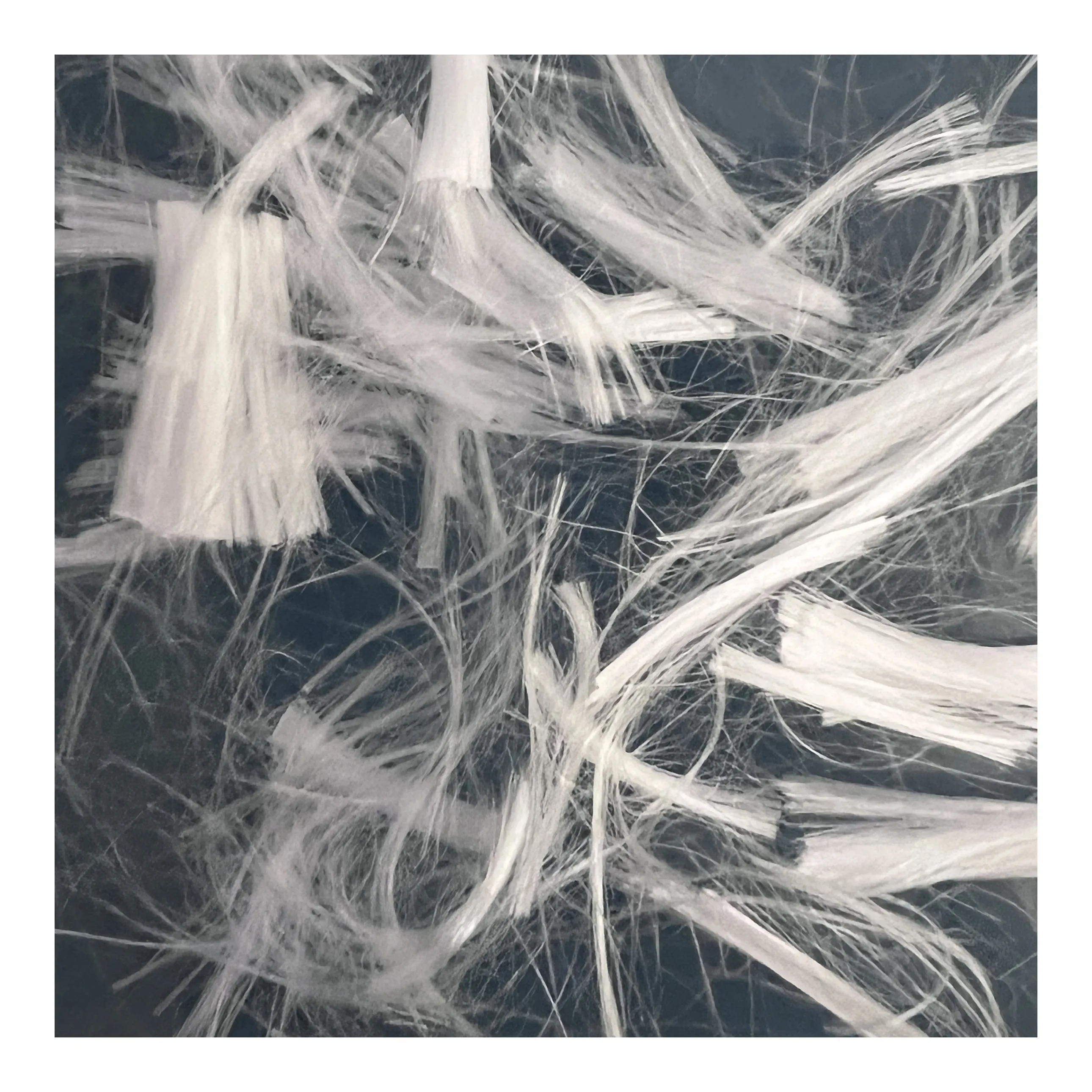 White Concrete Reinforcement Fiber Anti Cracking Synthetic Polymer Microfiber