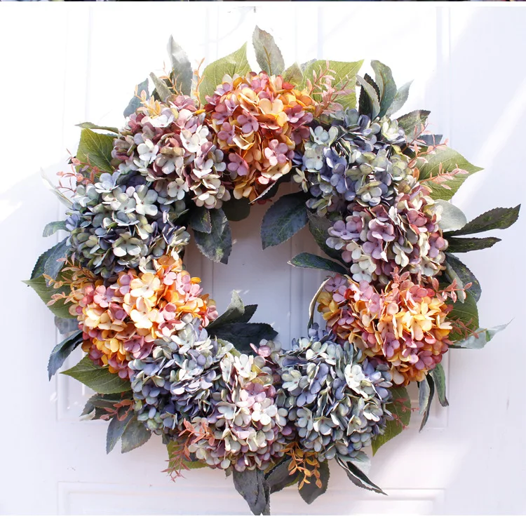 Artificial Rose Flower Wreath Decorative Flowers Wreaths Beautiful Artificial Flower Wreath For Decoration