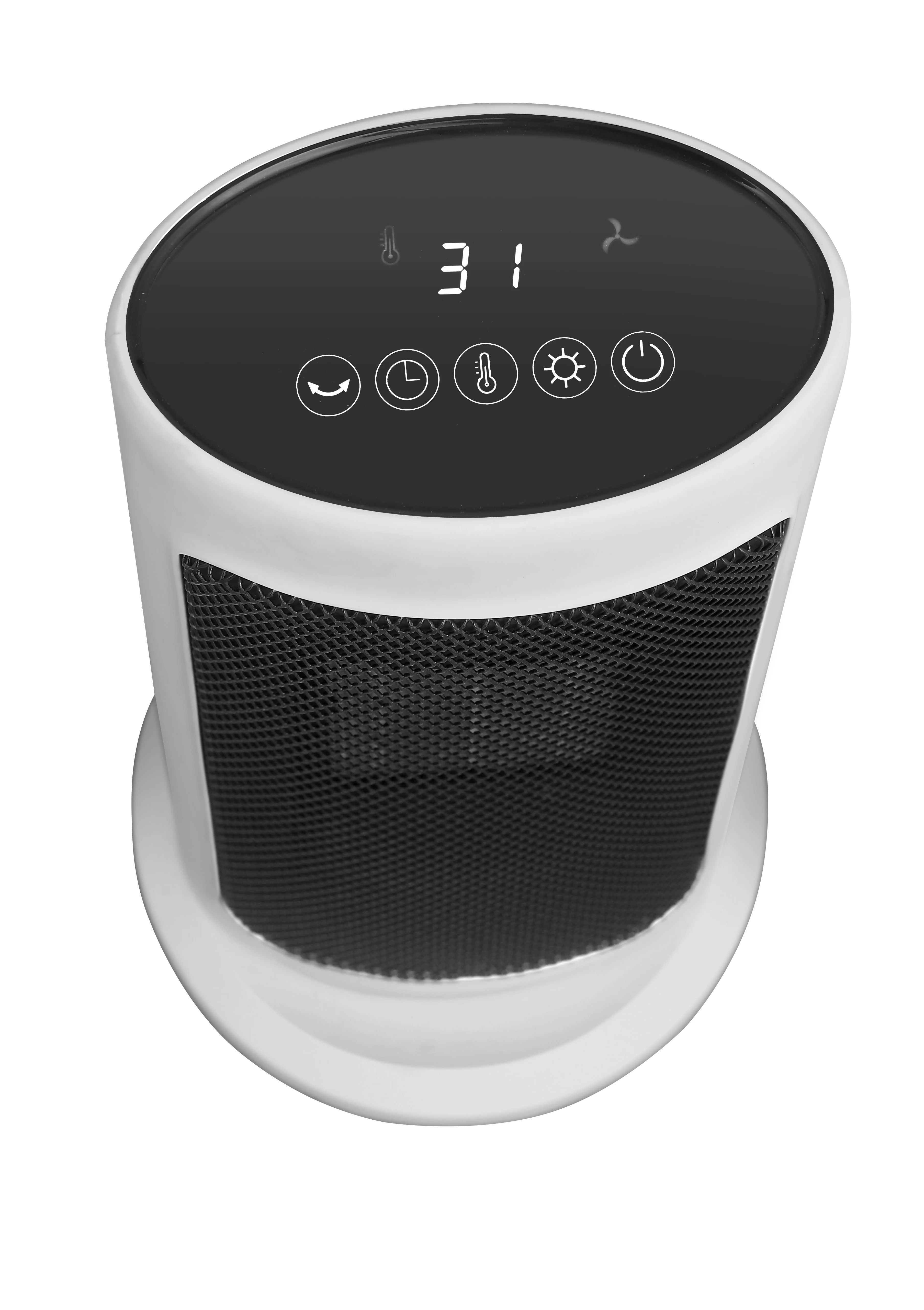 Factory Low Price New Digital Mini Portable Room Oscillating Electric PTC Ceramic Tower Fan Space Heater with ETL