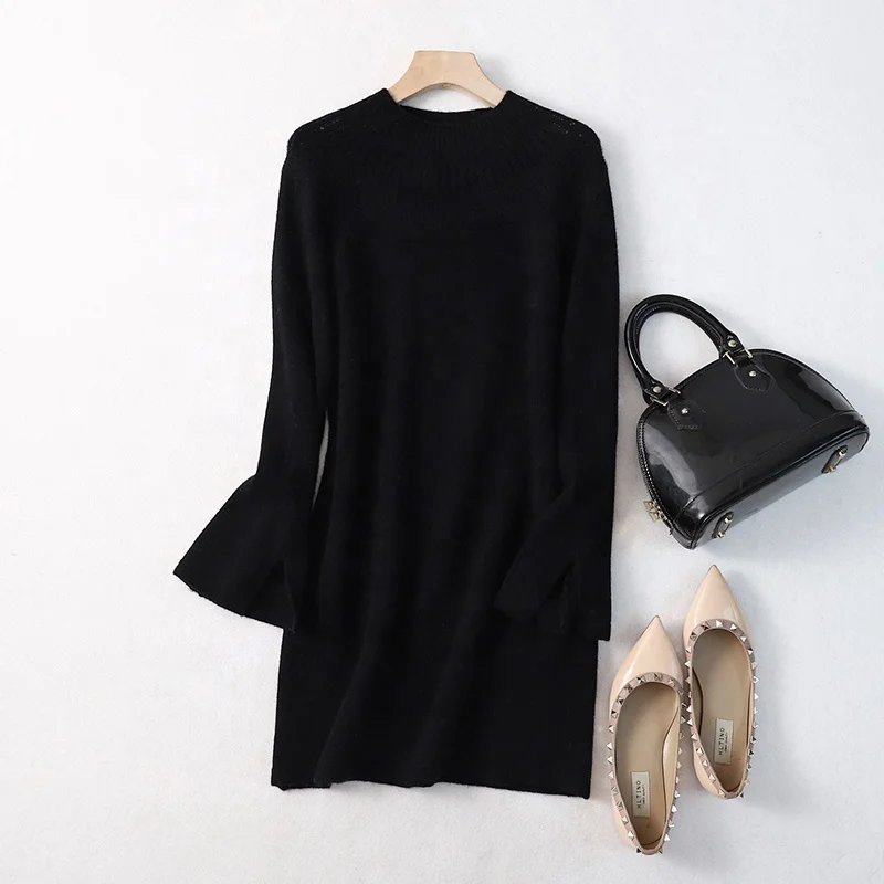 Factory winter cashmere dress cashmere skirt ladies long sweater