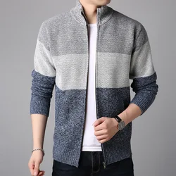 Мужской кардиган Sidiou Group, свободный свитер большого размера, теплая верхняя одежда для осени и зимы
