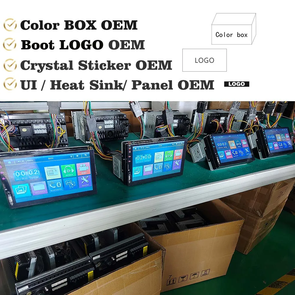 2024 1 din 7 inch SD card car stereo android MP5 speaker with touch screen