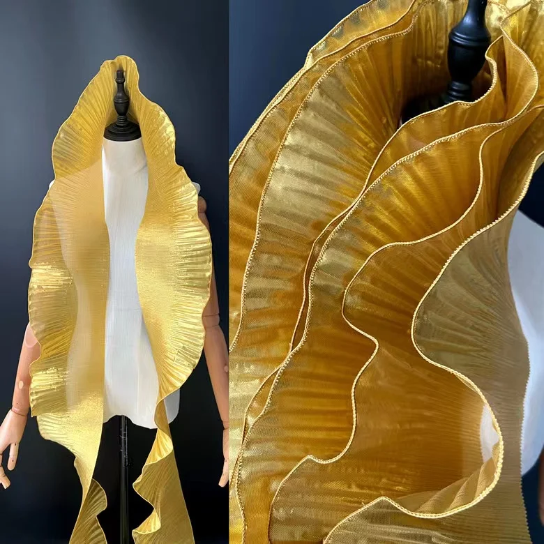 15cm Pleated Ruffle Ribbon Organza colorful lace for DIY clothing crafts