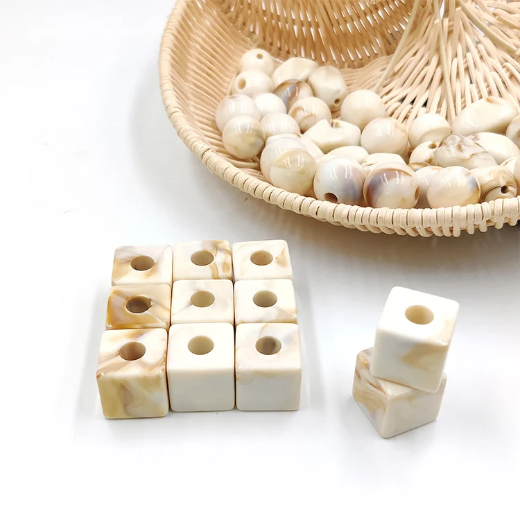 BE2301 Factory Price Multi Color Irregular Shape Chunky Plastic Resin Lucite Loose Beads For Jewelry Making