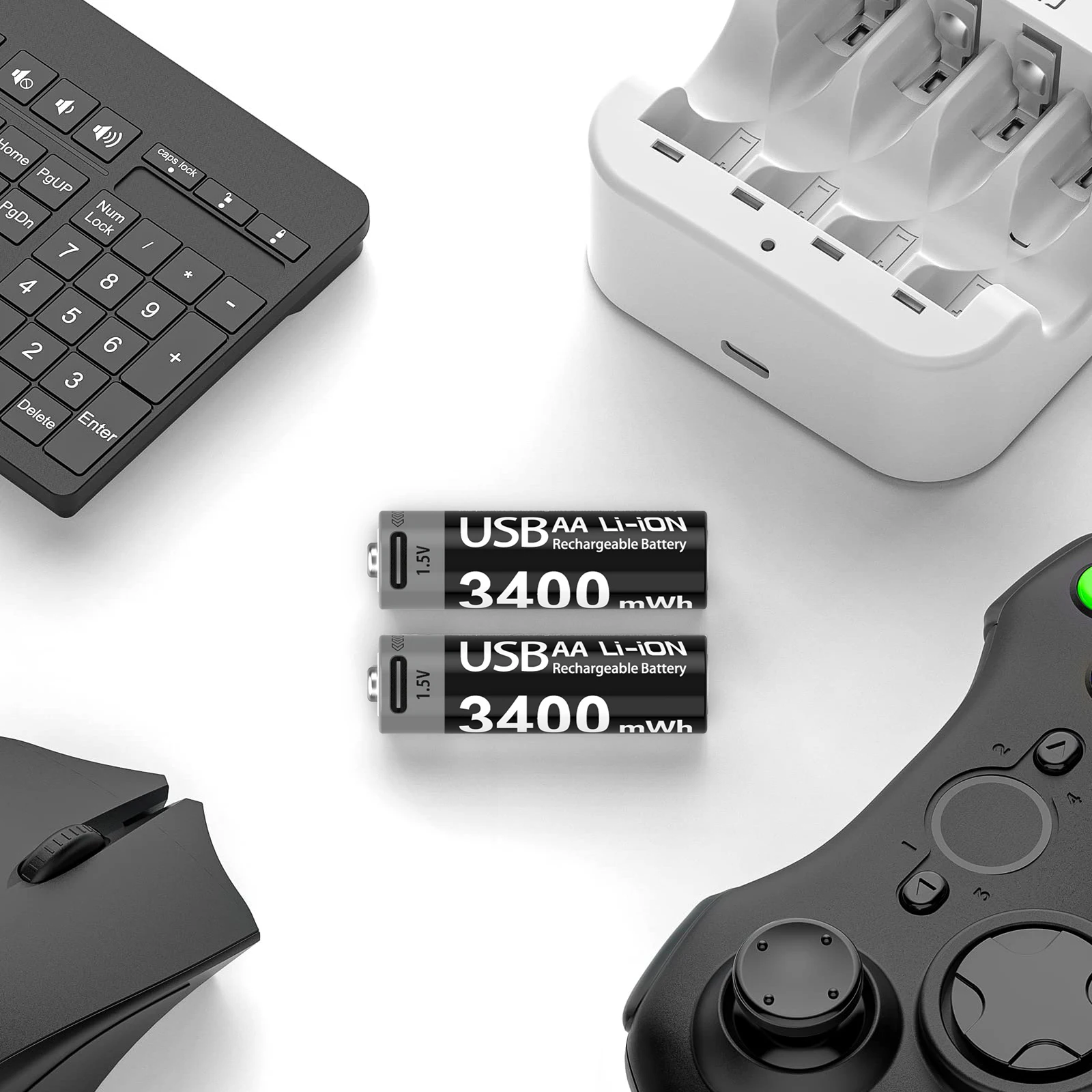 Производитель аккумуляторов оптовая продажа портативная батарея AA 3400mWh 1 5 V USB-перезаряжаемая литий-ионная