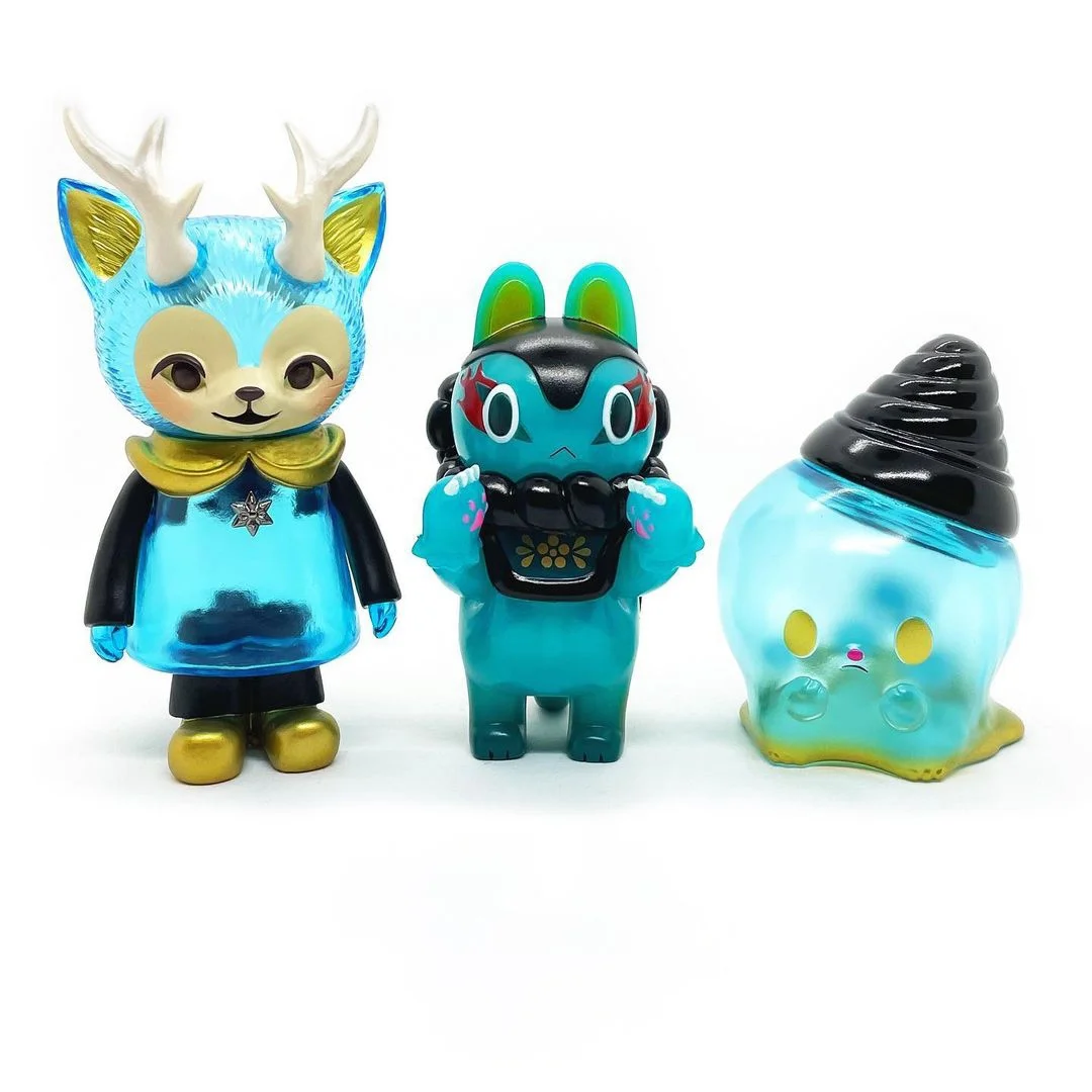 customize transparent sofubi custom made figurine pvc cheap small plastic toys figure