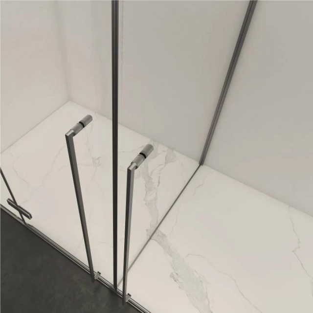 Customized Modern Glass Shower partition swing door One-Stop Solution for Hotel Apartment Villa Bathroom Project Inox 304