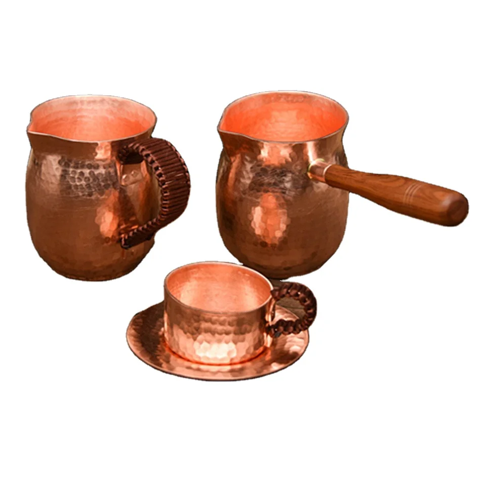 Оптовая продажа медная кофейная кружка с двойной стенкой