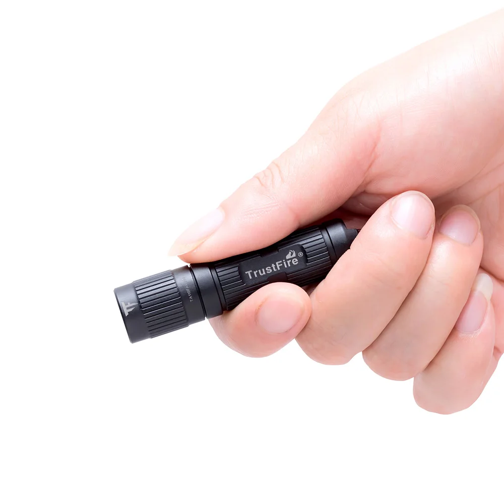 TrustFire MINI3 350Lm небольшой мини-фонарь 170 градусов угол луча фонарик брелок сумки из натуральной кожи с факелами