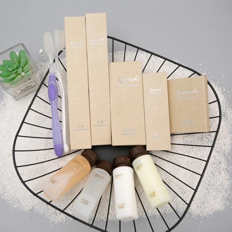 Customized five-star hotel equipment for luxury disposable toiletries and sanitary napkins