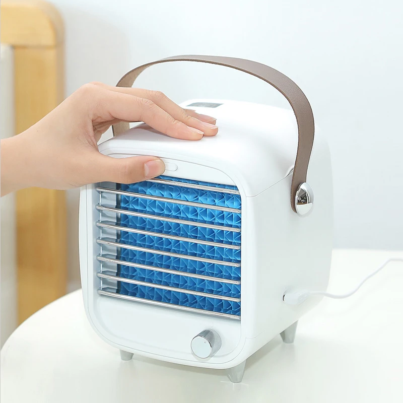 Tabletop Factory Custom Portable USB Air Conditioner Mini ICE Water Cooler Desk Fan