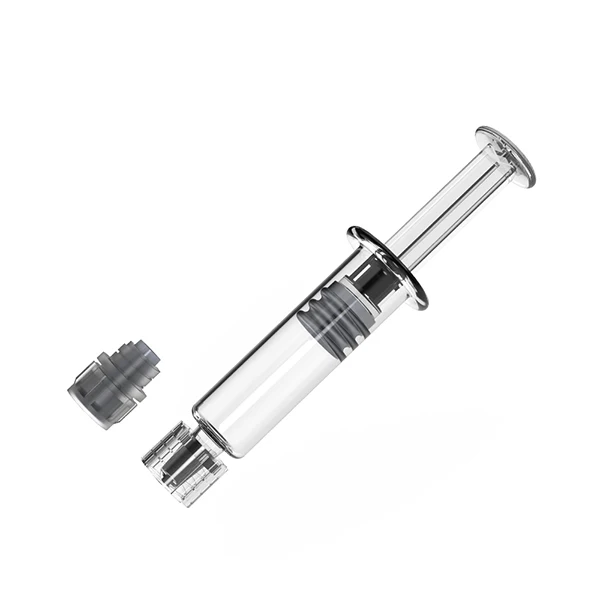 
1ml CBD glass syringe with metal luer lock 