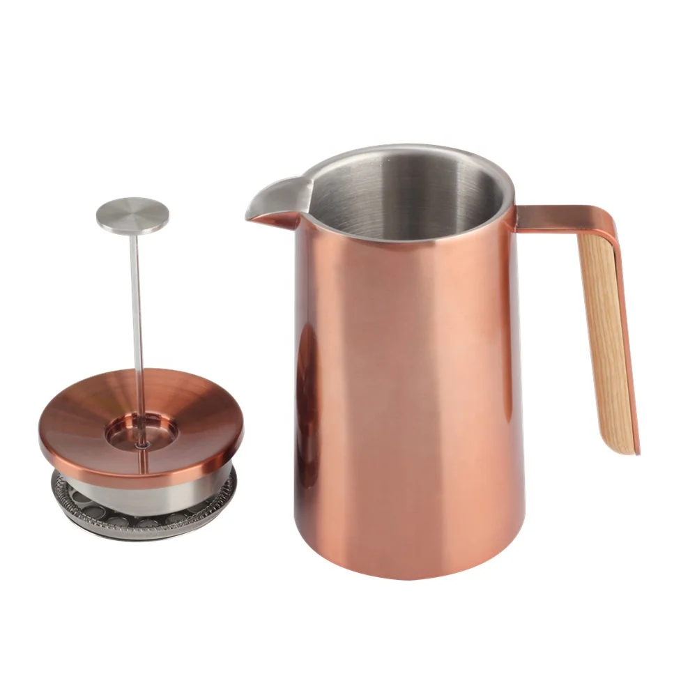 New Style French Press Coffee Maker with Wooden Handle