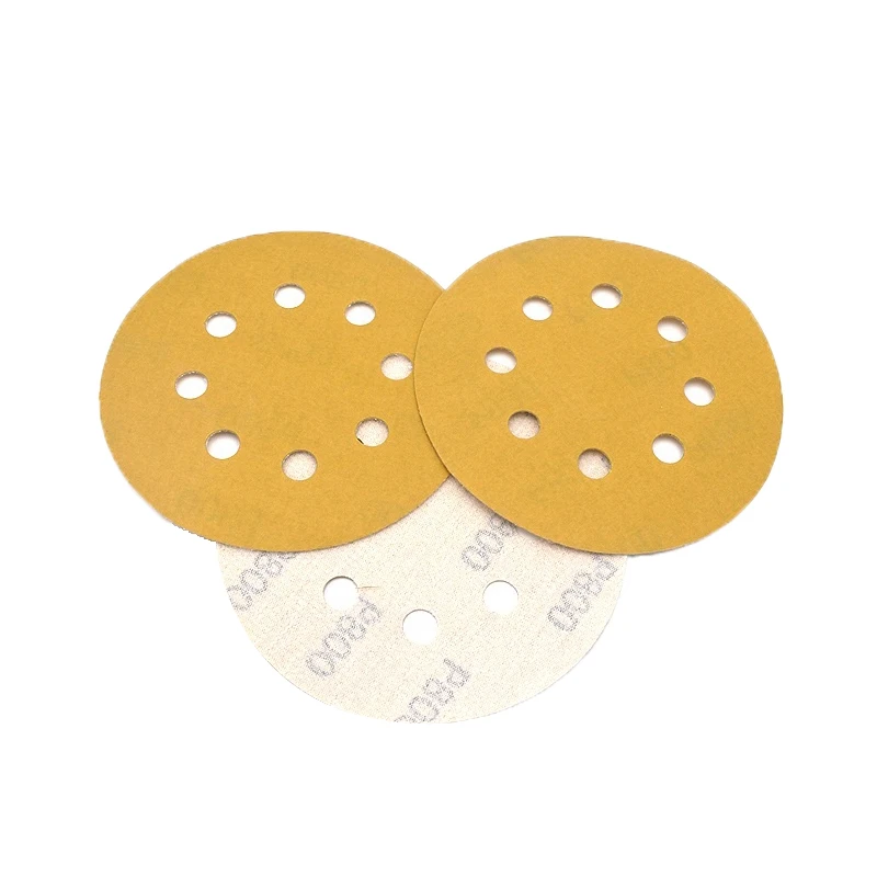 Good Quality 100 Pieces Orbital Sander Sandpaper 125Mm Orbital Sanding Disc Set Hook And Loop