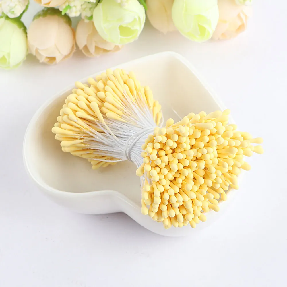 DIY Wedding Party Home Cake Decoration Accessories stamen craft pistil Double Heads Artificial Flowers Matte Stamen
