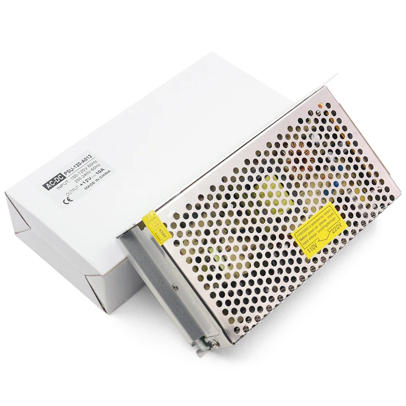 12 В 10 А 120 Вт волновой импульсный источник питания с низкой пульсацией для систем видеонаблюдения и светодиодов