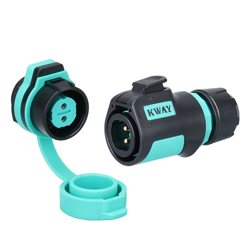 IP67 TUV male plug and female nut socket aviation 2pin 3pin 4pin 5pin 7 9 12 pin M20 waterproof cable connector