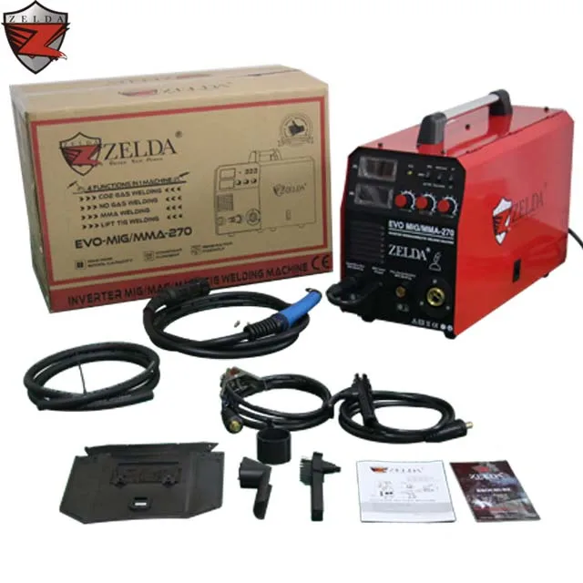 ZELDA Upgraded 220V Multifunction 270A GMAW MIG Welder For Max 15KG Mig Wire